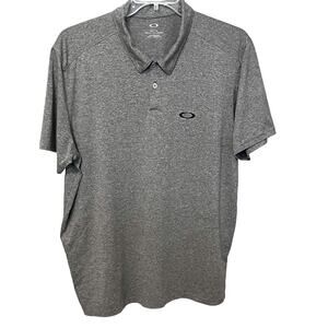 OAKLEY SHORT SLEEVE POLO SHIRT, MENS, XXL, HEATHER GREY, WORK, PLAY, SPORTS